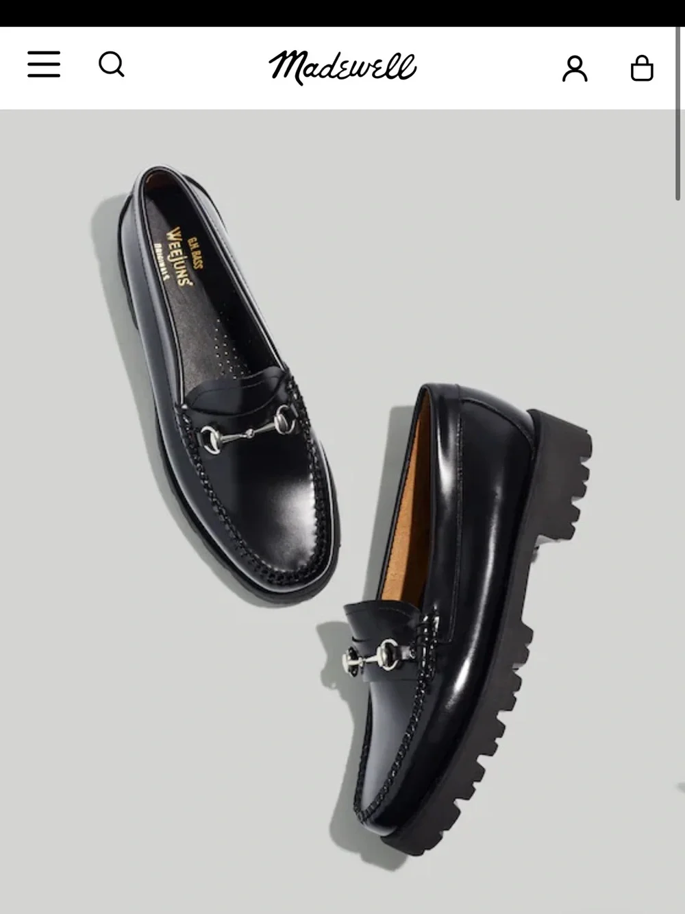 G.H. Bass Lianna Bit Super Lug Weejuns Loafers Black Size 10 Womens Never Won